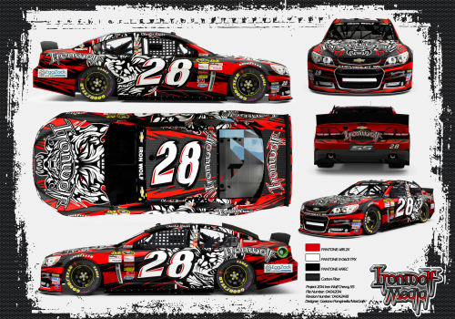 Iron Wolf Media NASCAR Chevy SS Illustration